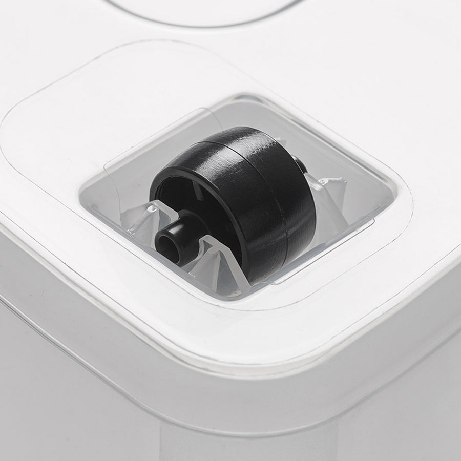 Moxom SimpleStore-behållare, volym 60 liter, genomskinlig, lock med klämmor, med hjul, BPA-fri, 04-0081, 4 stycken