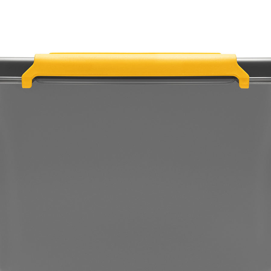 Moxom SolidStore-behållare, volym 80 liter, grå, lock med klämmor, med hjul, BPA-fri, 04-0217, 2 stycken