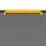 Moxom SolidStore-behållare, volym 80 liter, grå, lock med klämmor, med hjul, BPA-fri, 04-0217, 3 stycken
