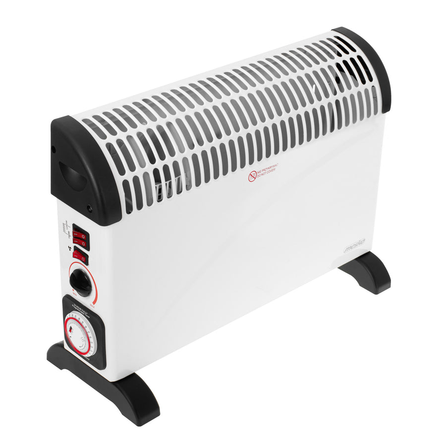 Konvektorvärmare, elektrisk, termostat, 2000 W, 24-timmars timer, vit, sladd 150 cm, Mesko, MS 7741W