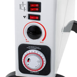 Konvektorvärmare, elektrisk, termostat, 2000 W, 24-timmars timer, vit, sladd 150 cm, Mesko, MS 7741W