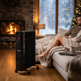 Oljeelement, 11 ribbor, 2500 W, fjärrkontroll, LED-display, termostat, Camry CR 7813