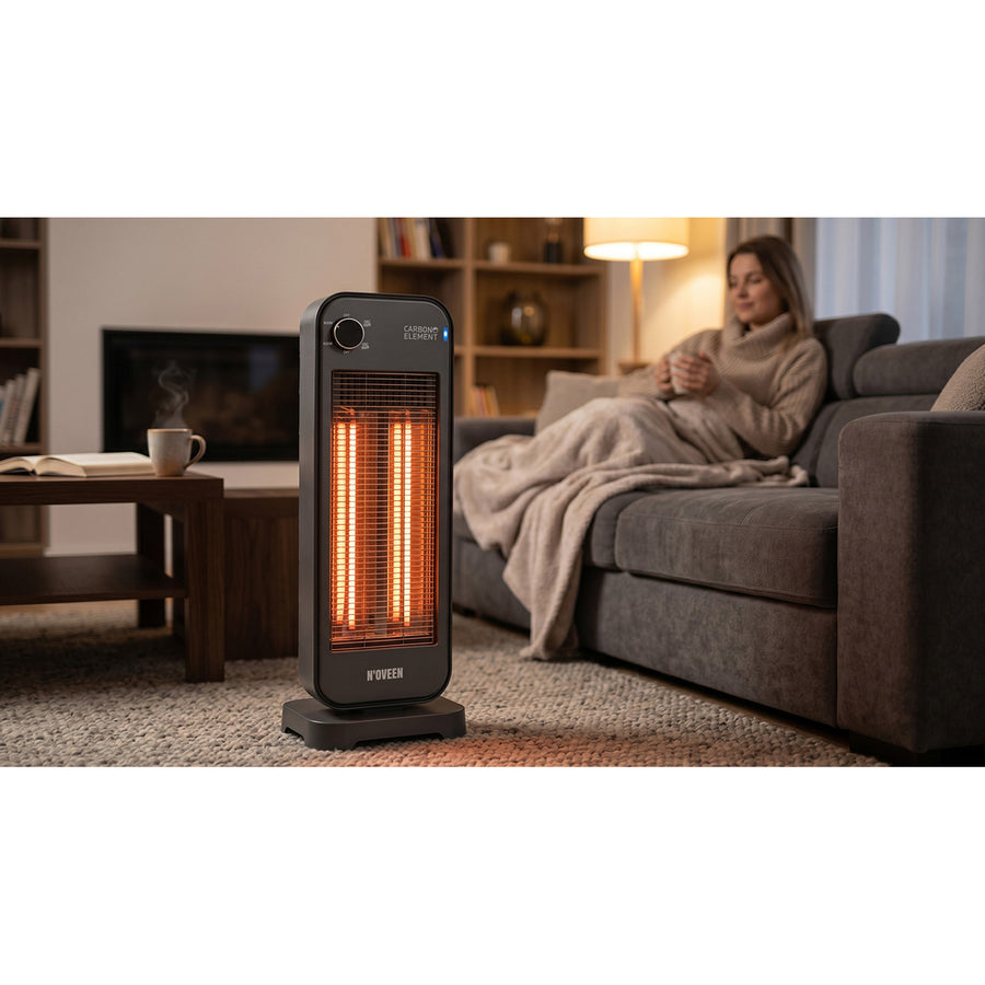 Strålningsvärmare, infraröd 900 W, 2 värmenivåer, Noveen