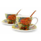 Porslinskoppar Van Gogh Maki 2x250 ml, set om 2 stycken, Queen Isabell