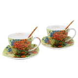 Porslinskoppar Van Gogh Maki 2x250 ml, set om 2 stycken, Queen Isabell