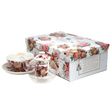 Teservis ”Rosor”, kopp och tekanna (tea for one) Queen Isabell