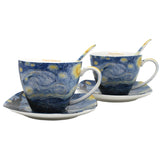 Porslinskoppar Van Gogh ”Stjärnklar natt”, 2 x 250 ml, set om 2 stycken, Queen Isabell