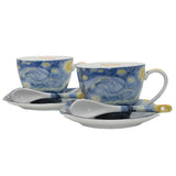 Porslinskoppar Van Gogh ”Stjärnklar natt”, 2 x 250 ml, set om 2 stycken, Queen Isabell
