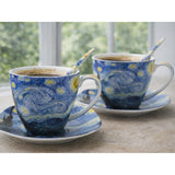 Porslinskoppar Van Gogh ”Stjärnklar natt”, 2 x 250 ml, set om 2 stycken, Queen Isabell