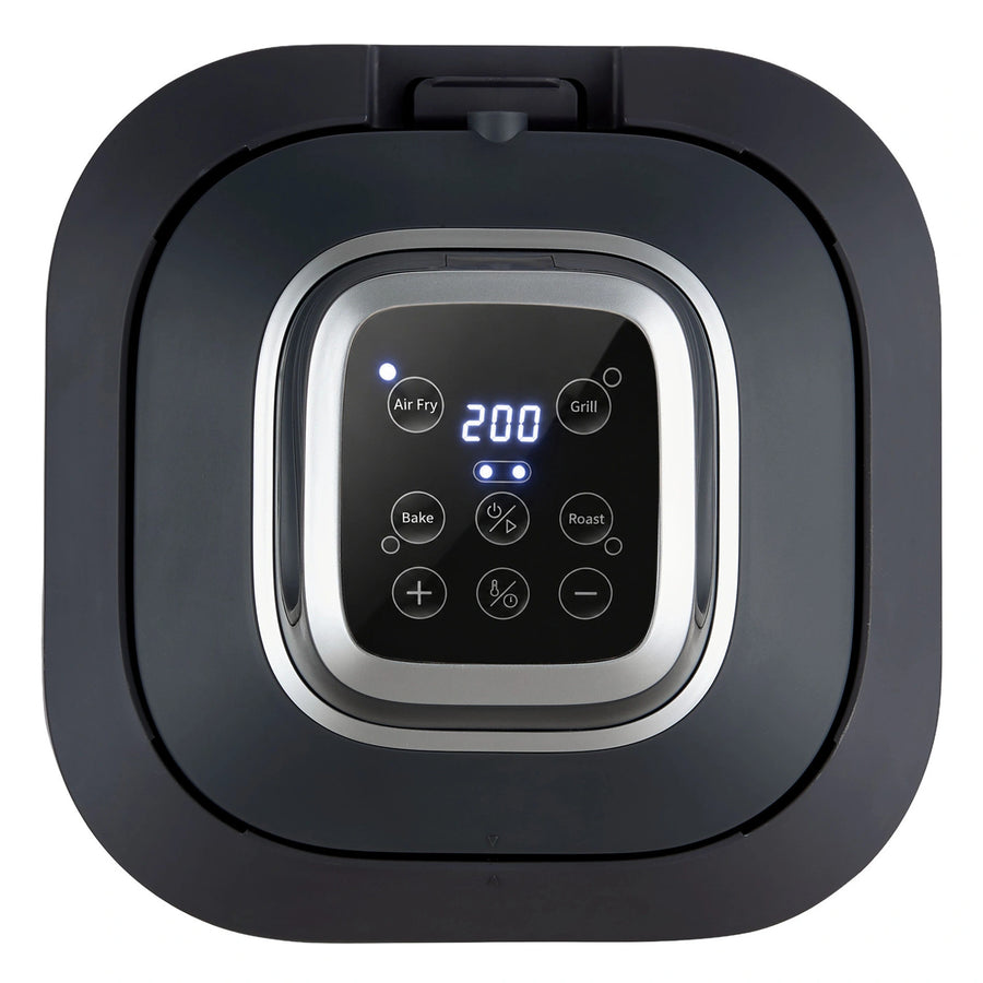 LOVIO PureFry Ultra Crisp LVAF003BK fettfri luftfritös, 4 l + 1,5 l, 1550 W, svart, med glasbehållare
