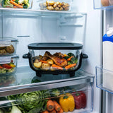 LOVIO PureFry Ultra Crisp LVAF003BK fettfri luftfritös, 4 l + 1,5 l, 1550 W, svart, med glasbehållare