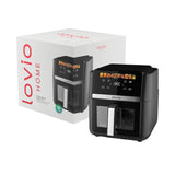 LOVIO DualHeat XXL Ceramic LVAF004BK fettfri luftfritös, 9 liter, 2000 W, svart