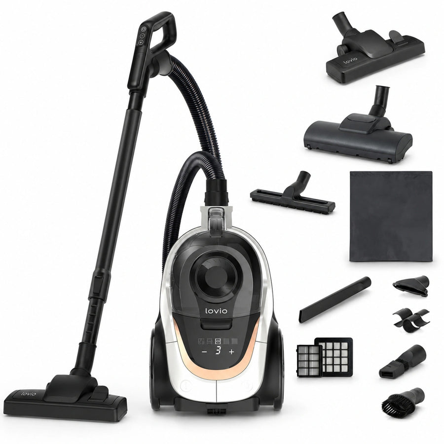 Påsfri dammsugare LOVIO VacuuFlex L PRO LVCVC004 899 W 3 L med fjärrkontroll
