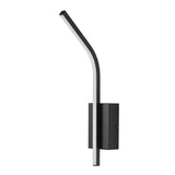 Inomhusvägglampa Tilmann, svart, LED 10 W, 550 lm, 4000 K, H 36 cm, IP44, beröringsstyrd, 75088