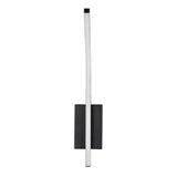 Inomhusvägglampa Tilmann, svart, LED 10 W, 550 lm, 4000 K, H 36 cm, IP44, beröringsstyrd, 75088