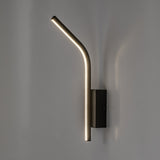 Inomhusvägglampa Tilmann, svart, LED 10 W, 550 lm, 4000 K, H 36 cm, IP44, beröringsstyrd, 75088