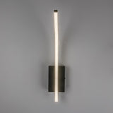 Inomhusvägglampa Tilmann, svart, LED 10 W, 550 lm, 4000 K, H 36 cm, IP44, beröringsstyrd, 75088