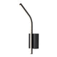 Inomhusvägglampa Tilmann, svart, LED 10 W, 550 lm, 4000 K, H 36 cm, IP44, beröringsstyrd, 75088