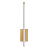Inomhusvägglampa Tilmann, guldfärgad, LED 10 W, 550 lm, 4000 K, H 36 cm, IP44, beröringsstyrd, 75089