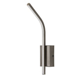 Inomhusvägglampa Tilmann, gunmetal, LED 10 W, 550 lm, 4000 K, H 36 cm, IP44, beröringsstyrd, 75 000