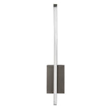 Inomhusvägglampa Tilmann, gunmetal, LED 10 W, 550 lm, 4000 K, H 36 cm, IP44, beröringsstyrd, 75 000