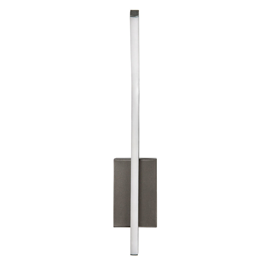 Inomhusvägglampa Tilmann, gunmetal, LED 10 W, 550 lm, 4000 K, H 36 cm, IP44, beröringsstyrd, 75 000