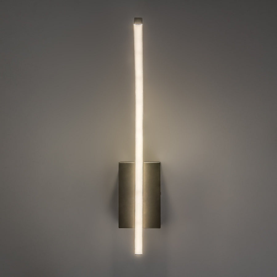 Inomhusvägglampa Tilmann, gunmetal, LED 10 W, 550 lm, 4000 K, H 36 cm, IP44, beröringsstyrd, 75 000
