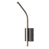 Inomhusvägglampa Tilmann, gunmetal, LED 10 W, 550 lm, 4000 K, H 36 cm, IP44, beröringsstyrd, 75 000