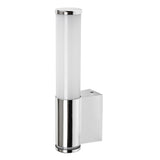 Tenero vägglampa för inomhusbruk, LED 6 W, 4000 K, 600 lm, H 29 cm, krom, IP44, 75100