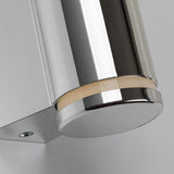 Tenero vägglampa för inomhusbruk, LED 6 W, 4000 K, 600 lm, H 29 cm, krom, IP44, 75100