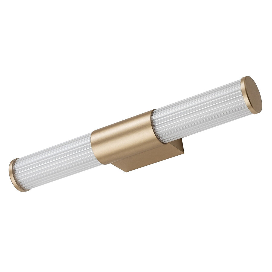 Badrumsvägglampa, Calyn, LED 8 W, 4000 K, 620 lm, L 40 cm, guldfärgad, IP44, 75104