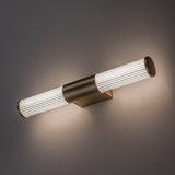 Badrumsvägglampa, Calyn, LED 8 W, 4000 K, 620 lm, L 40 cm, guldfärgad, IP44, 75104