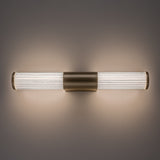 Badrumsvägglampa, Calyn, LED 8 W, 4000 K, 620 lm, L 40 cm, guldfärgad, IP44, 75104