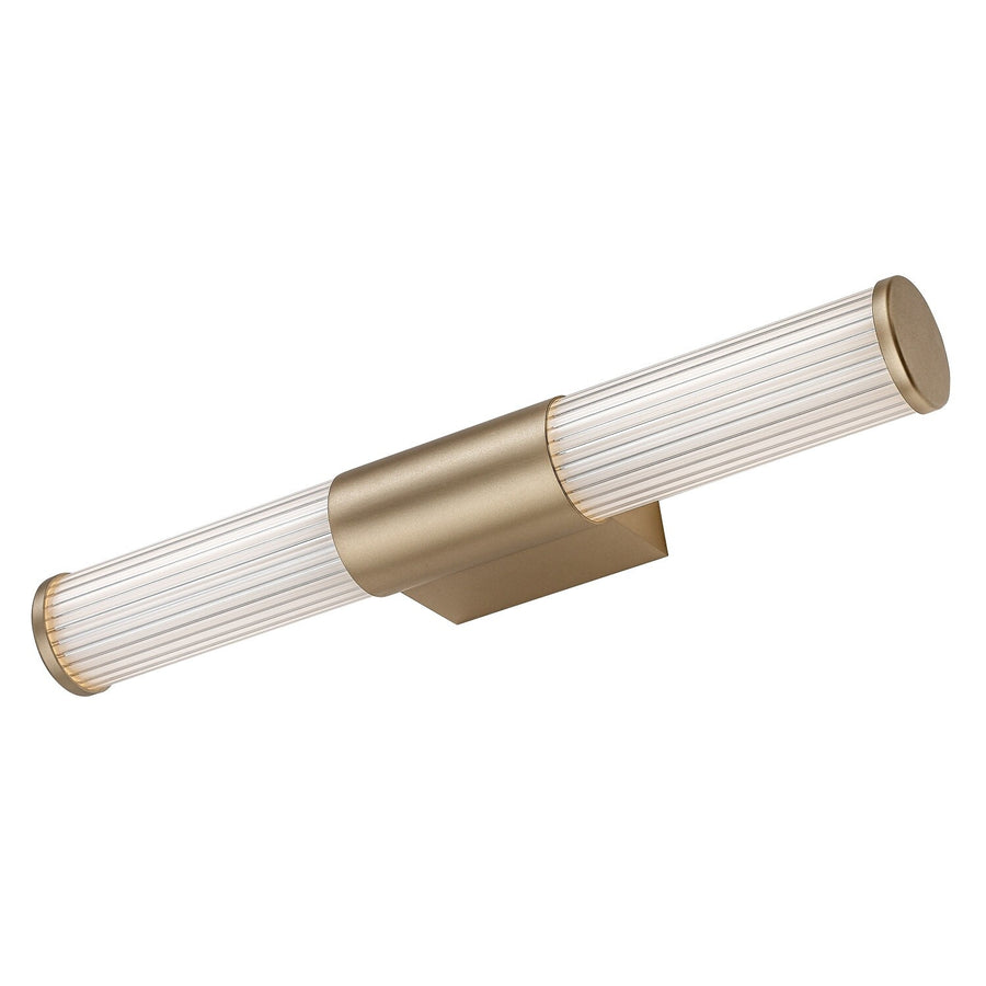 Badrumsvägglampa, Calyn, LED 8 W, 4000 K, 620 lm, L 40 cm, guldfärgad, IP44, 75104