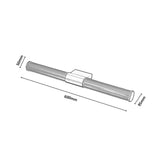 Badrumsvägglampa, Calyn, LED 15 W, 4000 K, 1450 lm, L 60 cm, guldfärgad, IP44, 75105