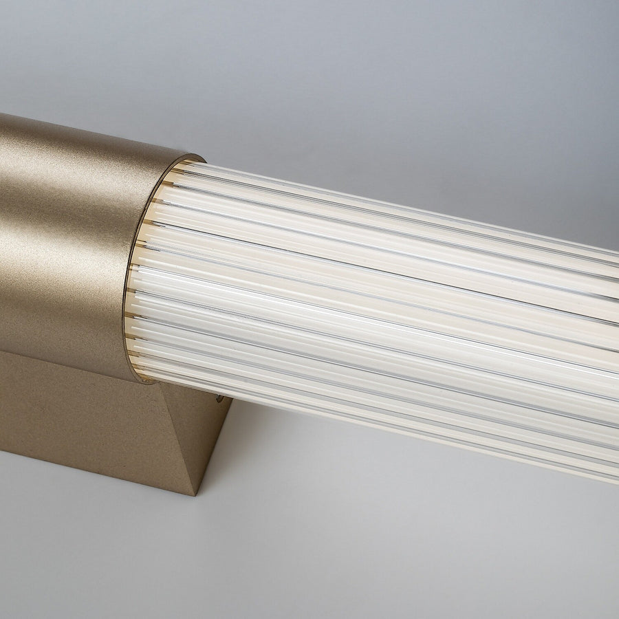 Badrumsvägglampa, Calyn, LED 15 W, 4000 K, 1450 lm, L 60 cm, guldfärgad, IP44, 75105