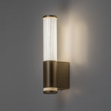 Badrumsvägglampa, Calyn, LED 6 W, 4000 K, 530 lm, H 29 cm, guldfärgad, IP44, 75106