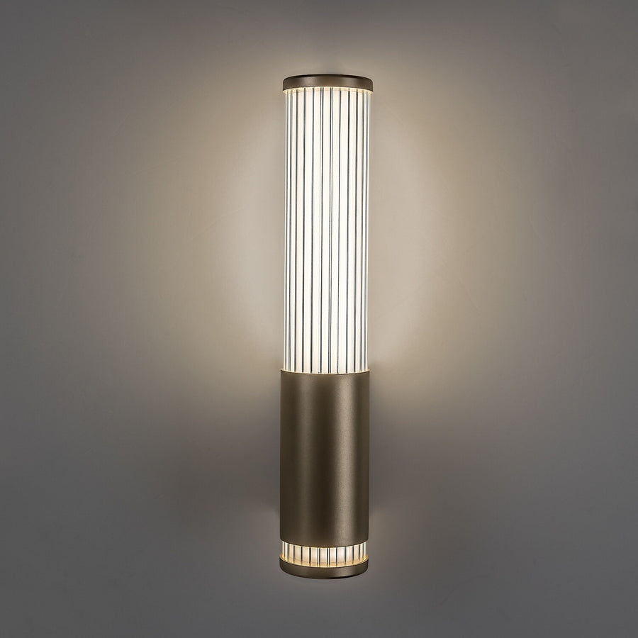Badrumsvägglampa, Calyn, LED 6 W, 4000 K, 530 lm, H 29 cm, guldfärgad, IP44, 75106