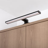Badrumsvägglampa, Seyra, LED 8 W, 4000 K, 650 lm, L 40 cm, svart, IP44, 75112