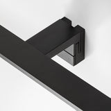 Badrumsvägglampa, Seyra, LED 8 W, 4000 K, 650 lm, L 40 cm, svart, IP44, 75112
