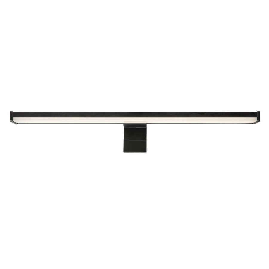 Badrumsvägglampa, Seyra, LED 8 W, 4000 K, 650 lm, L 40 cm, svart, IP44, 75112