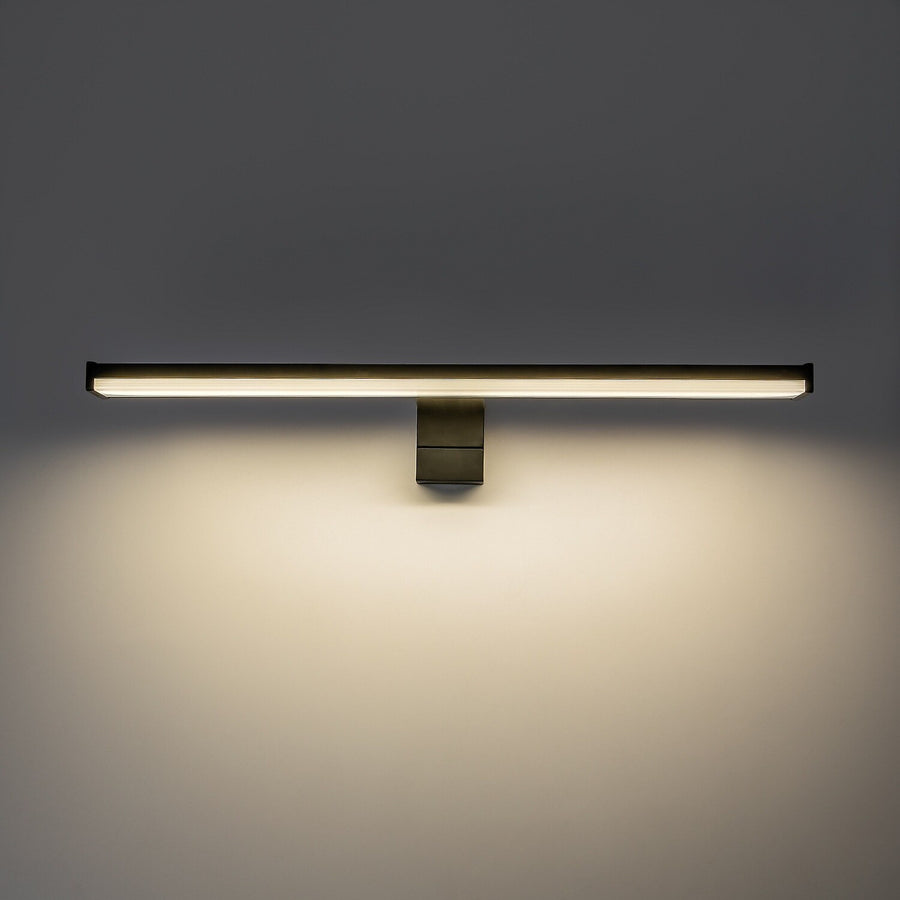 Badrumsvägglampa, Seyra, LED 8 W, 4000 K, 650 lm, L 40 cm, svart, IP44, 75112