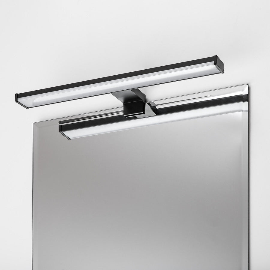Badrumsvägglampa, Seyra, LED 8 W, 4000 K, 650 lm, L 40 cm, svart, IP44, 75112