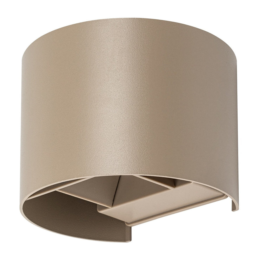 Utomhusvägglampa, Virna, LED 5 W, 420 lm, färgtemperatur 2700, 4000, 6500 K, IP54, grå-beige, 77217