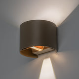 Utomhusvägglampa, Virna, LED 5 W, 420 lm, färgtemperatur 2700, 4000, 6500 K, IP54, grå-beige, 77217