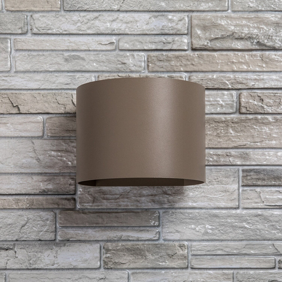 Utomhusvägglampa, Virna, LED 5 W, 420 lm, färgtemperatur 2700, 4000, 6500 K, IP54, grå-beige, 77217