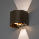 Utomhusvägglampa, Virna, LED 5 W, 420 lm, färgtemperatur 2700, 4000, 6500 K, IP54, grå-beige, 77217