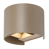 Utomhusvägglampa, Virna, LED 5 W, 420 lm, färgtemperatur 2700, 4000, 6500 K, IP54, grå-beige, 77217