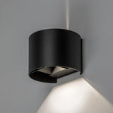 Utomhusvägglampa, Virna, LED 5 W, 420 lm, färgtemperatur 2700, 4000, 6500 K, IP54, svart, 77218