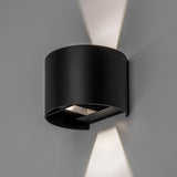 Utomhusvägglampa, Virna, LED 5 W, 420 lm, färgtemperatur 2700, 4000, 6500 K, IP54, svart, 77218